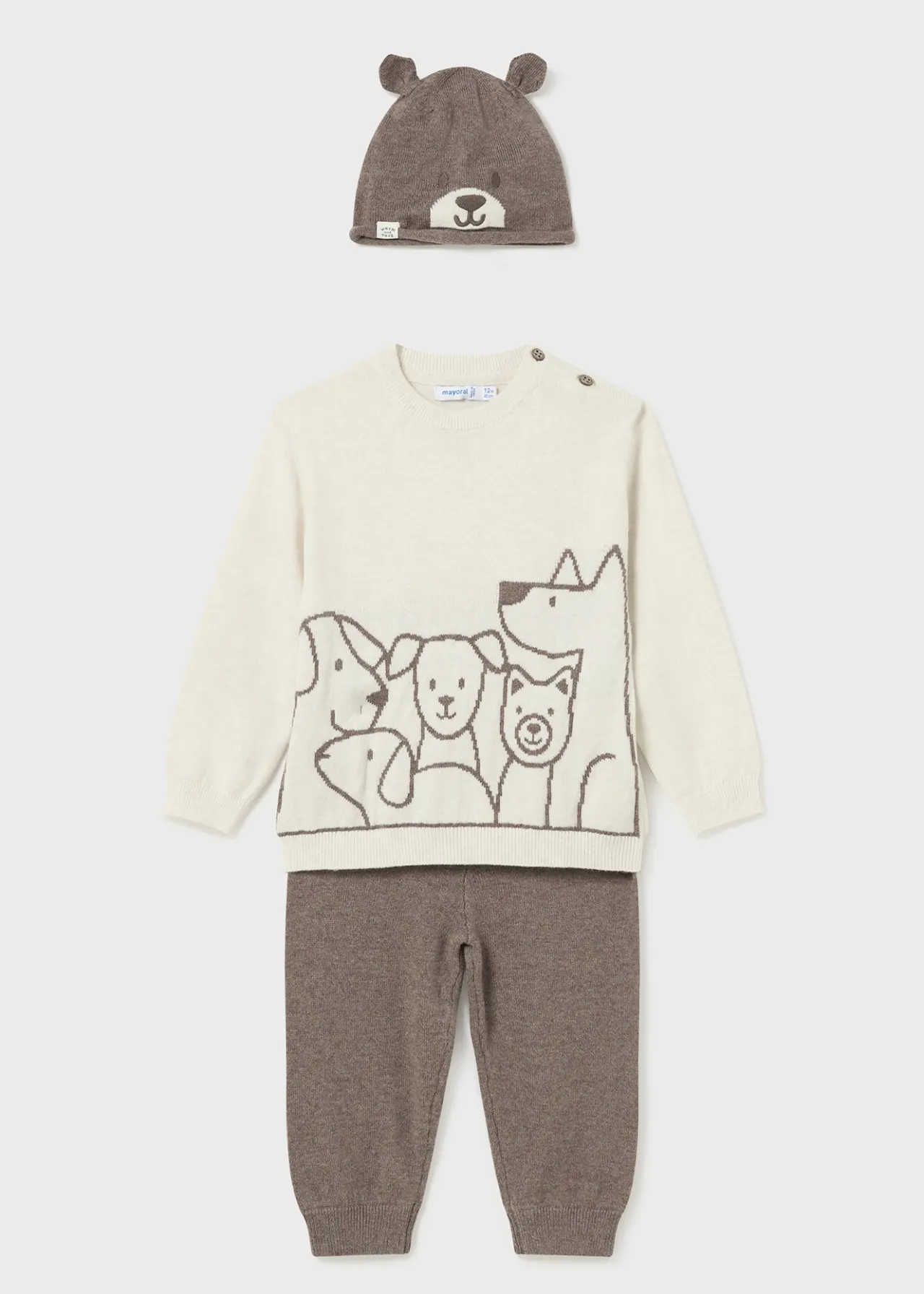 BOY Mayoral Baby 3 Piece Knit Set