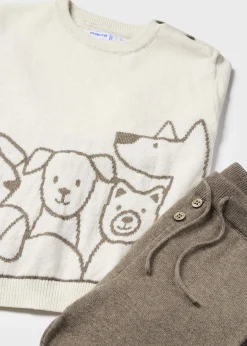 BOY Mayoral Baby 3 Piece Knit Set