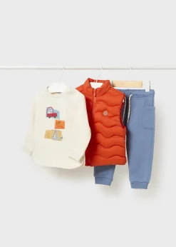 BOY Mayoral Baby 3 Piece Set with Vest