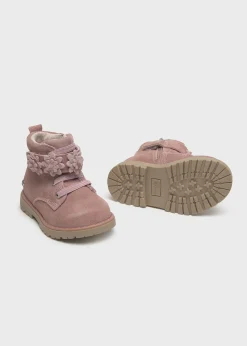 Mayoral Baby Ankle Boots Flowers Detail
