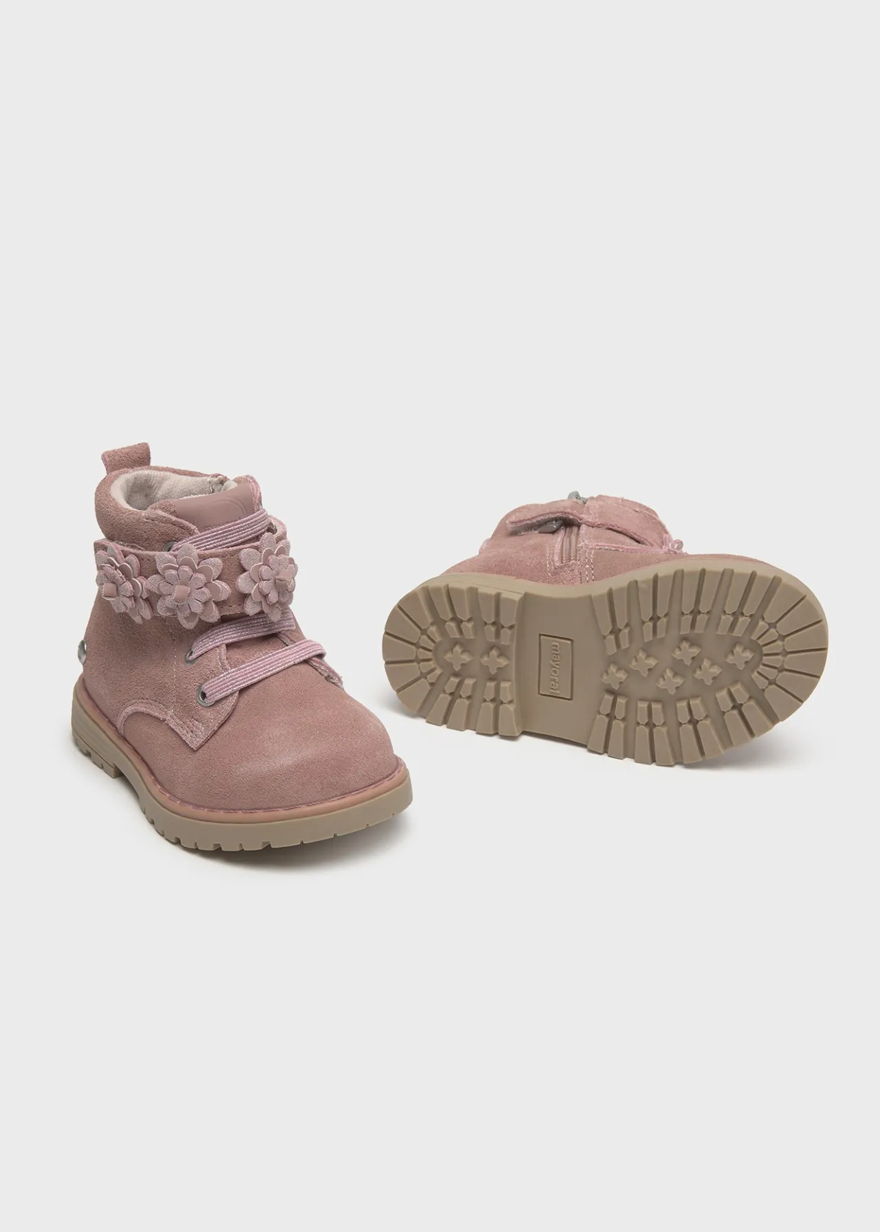Mayoral Baby Ankle Boots Flowers Detail