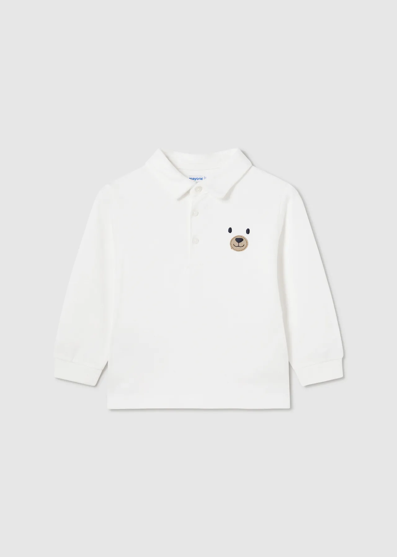 BOY Mayoral Baby Applique Polo Shirt