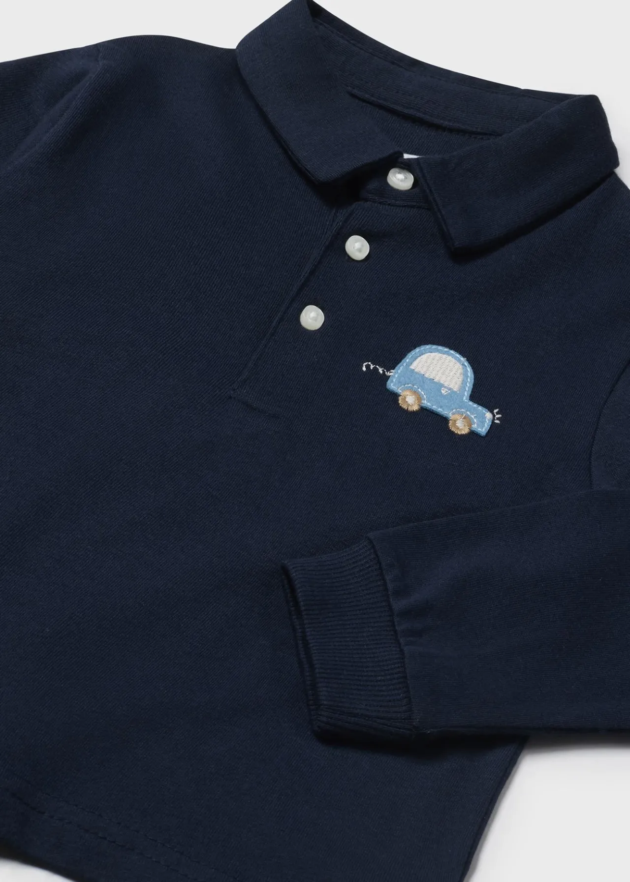 BOY Mayoral Baby Applique Polo Shirt