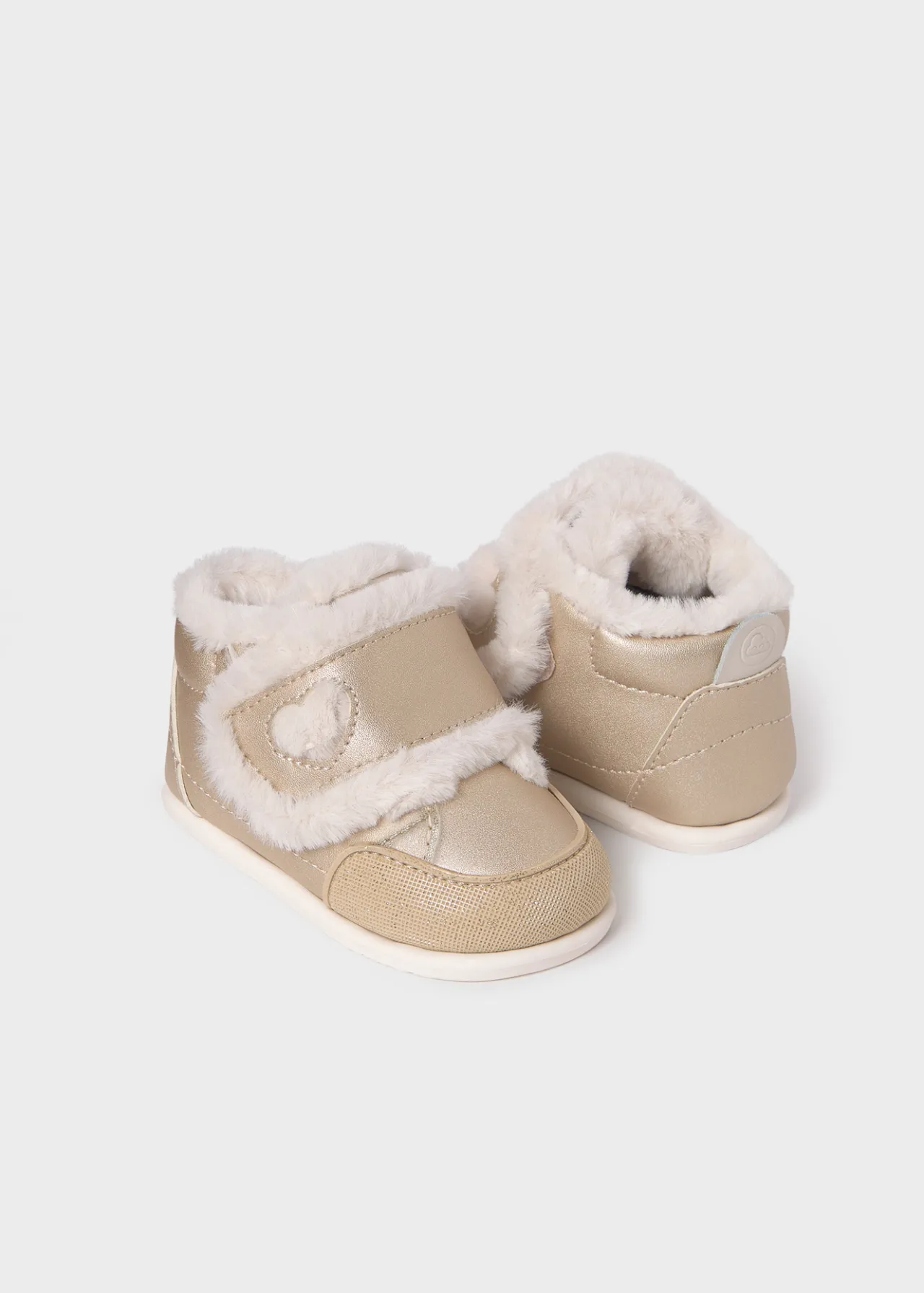 Mayoral Baby Barefoot Fur Lined Ankle Boots