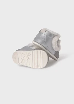 Mayoral Baby Barefoot Fur Lined Ankle Boots