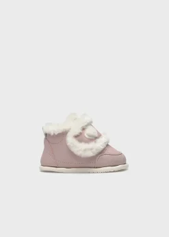 Mayoral Baby Barefoot Fur Lined Ankle Boots