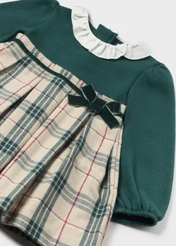 Mayoral Baby Checked Combined Dress