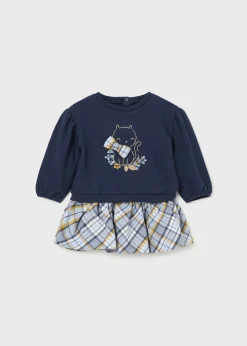 Mayoral Baby Checked Skirt and Sweater Set