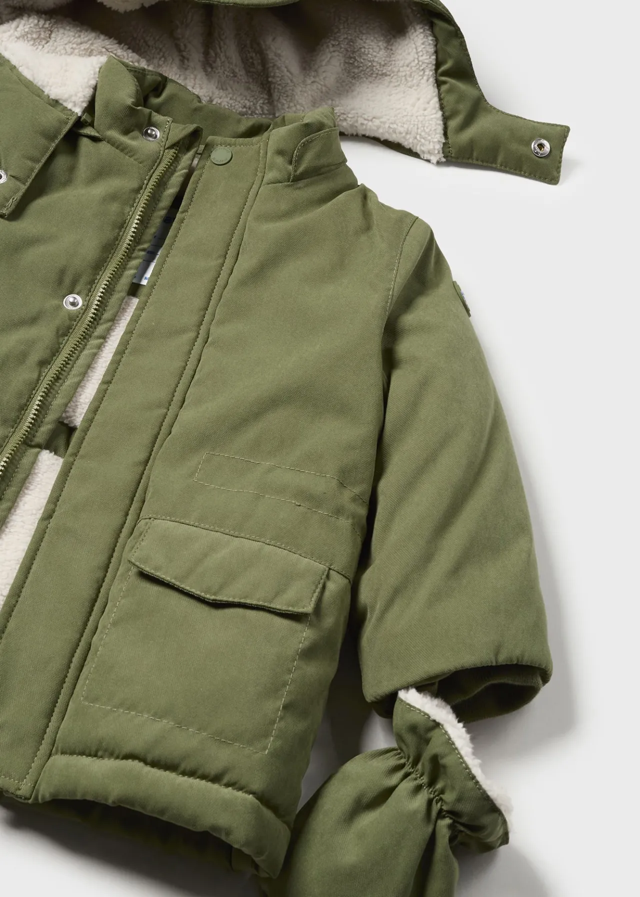 BOY Mayoral Baby Coat with Mittens