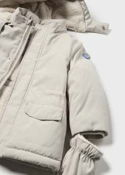 BOY Mayoral Baby Coat with Mittens