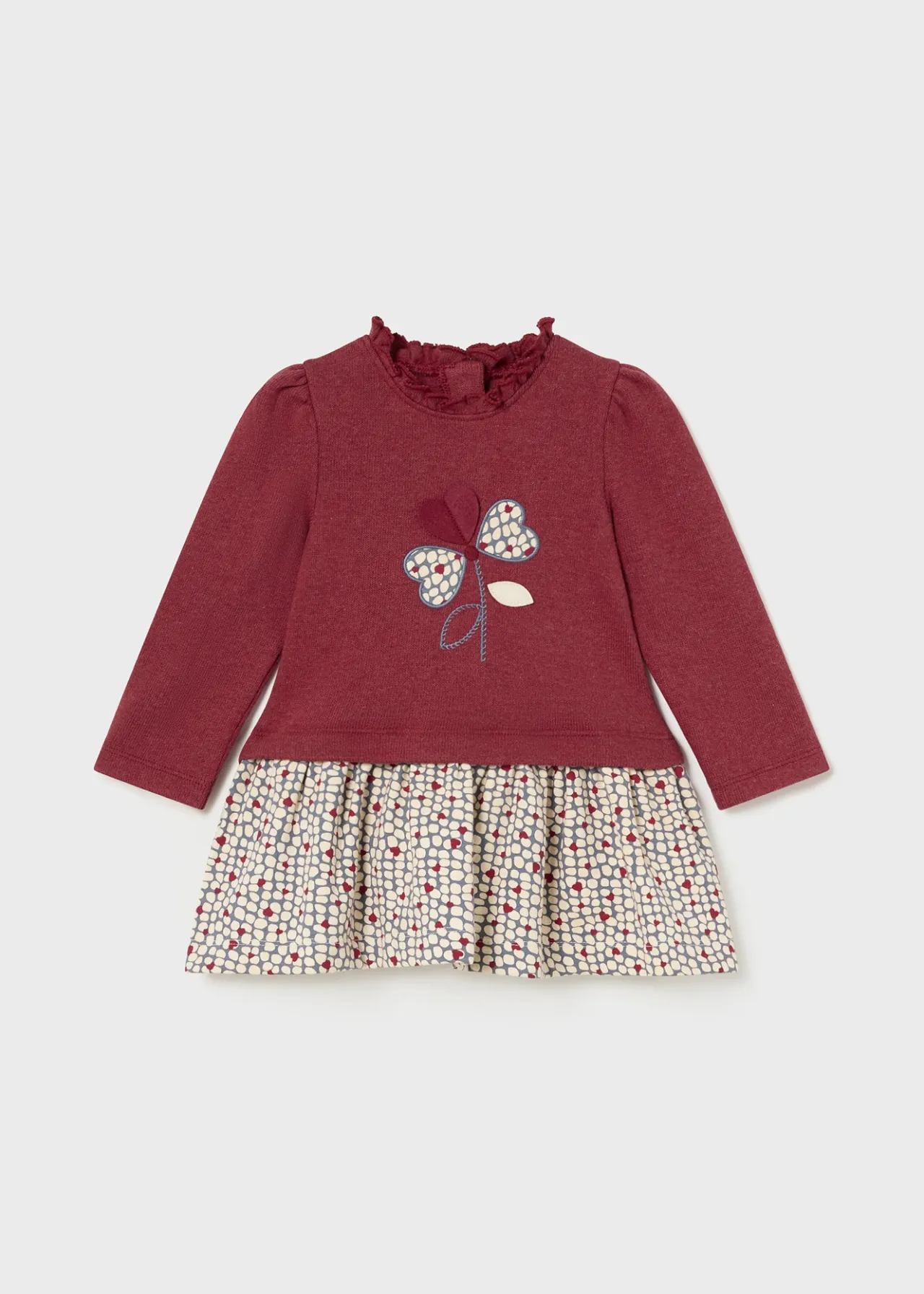 Mayoral Baby Combined Flower Dress