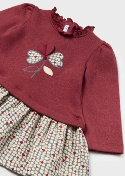 Mayoral Baby Combined Flower Dress