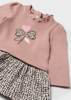 Mayoral Baby Combined Flower Dress