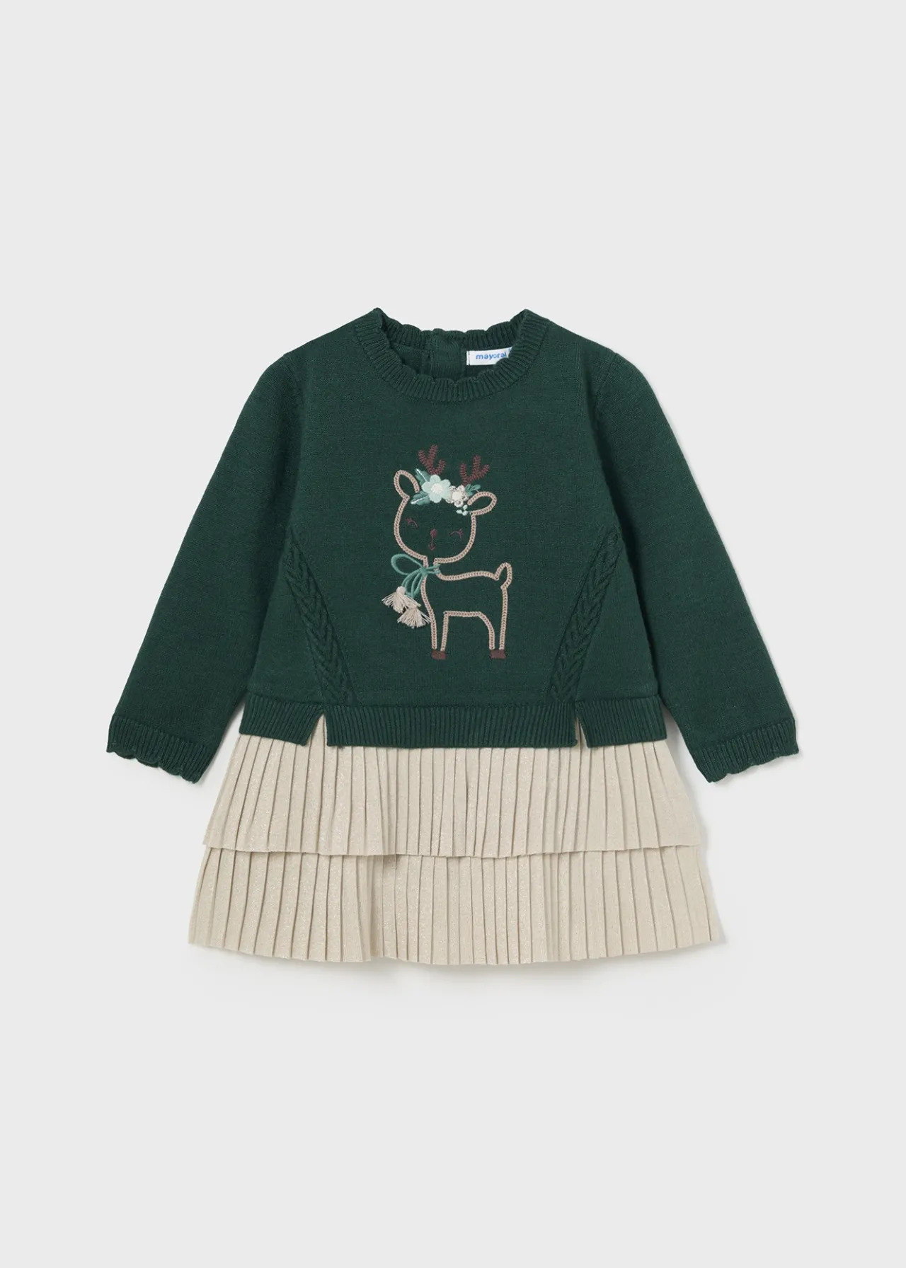 Mayoral Baby Combined Knit Dress