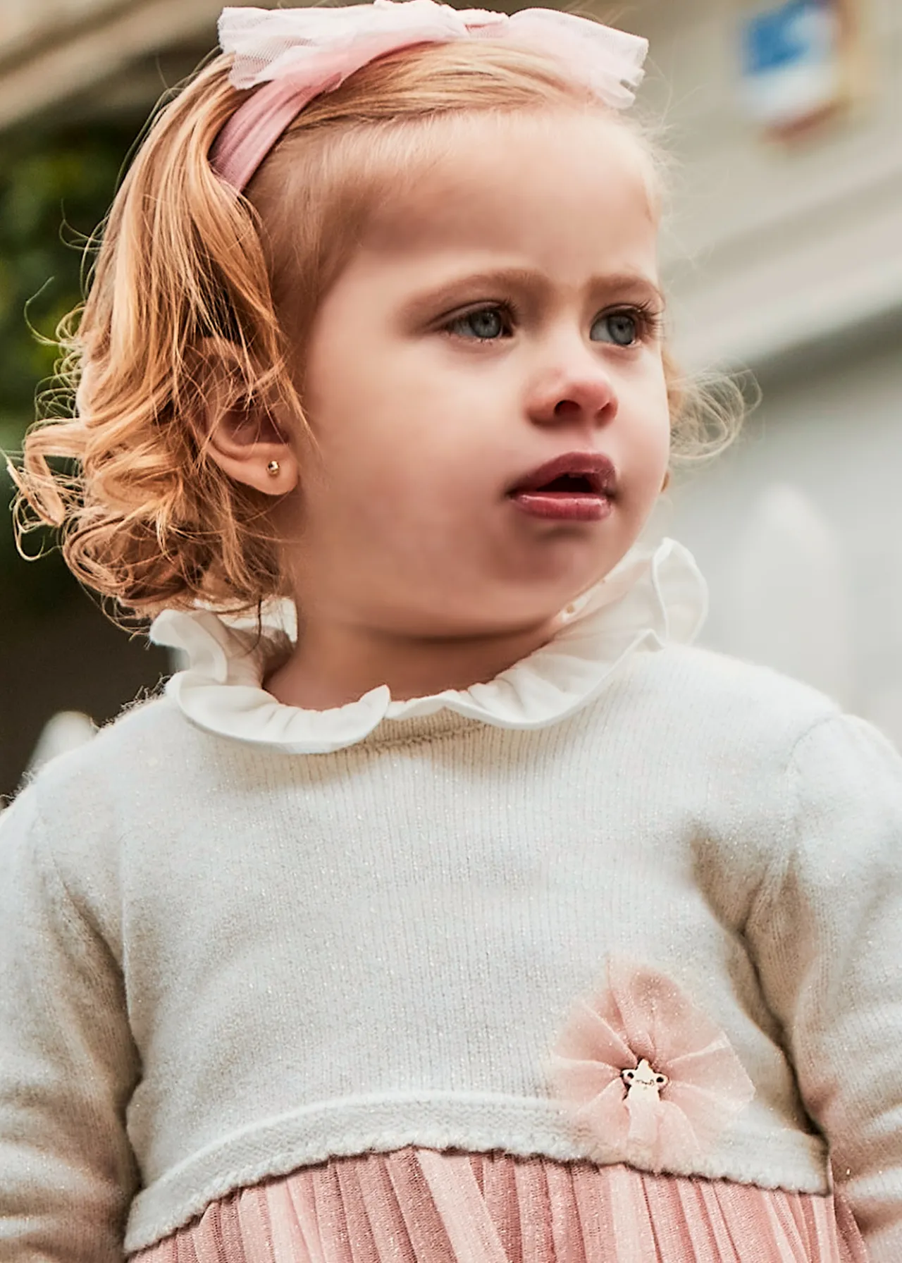 Mayoral Baby Combined Pleated Dress