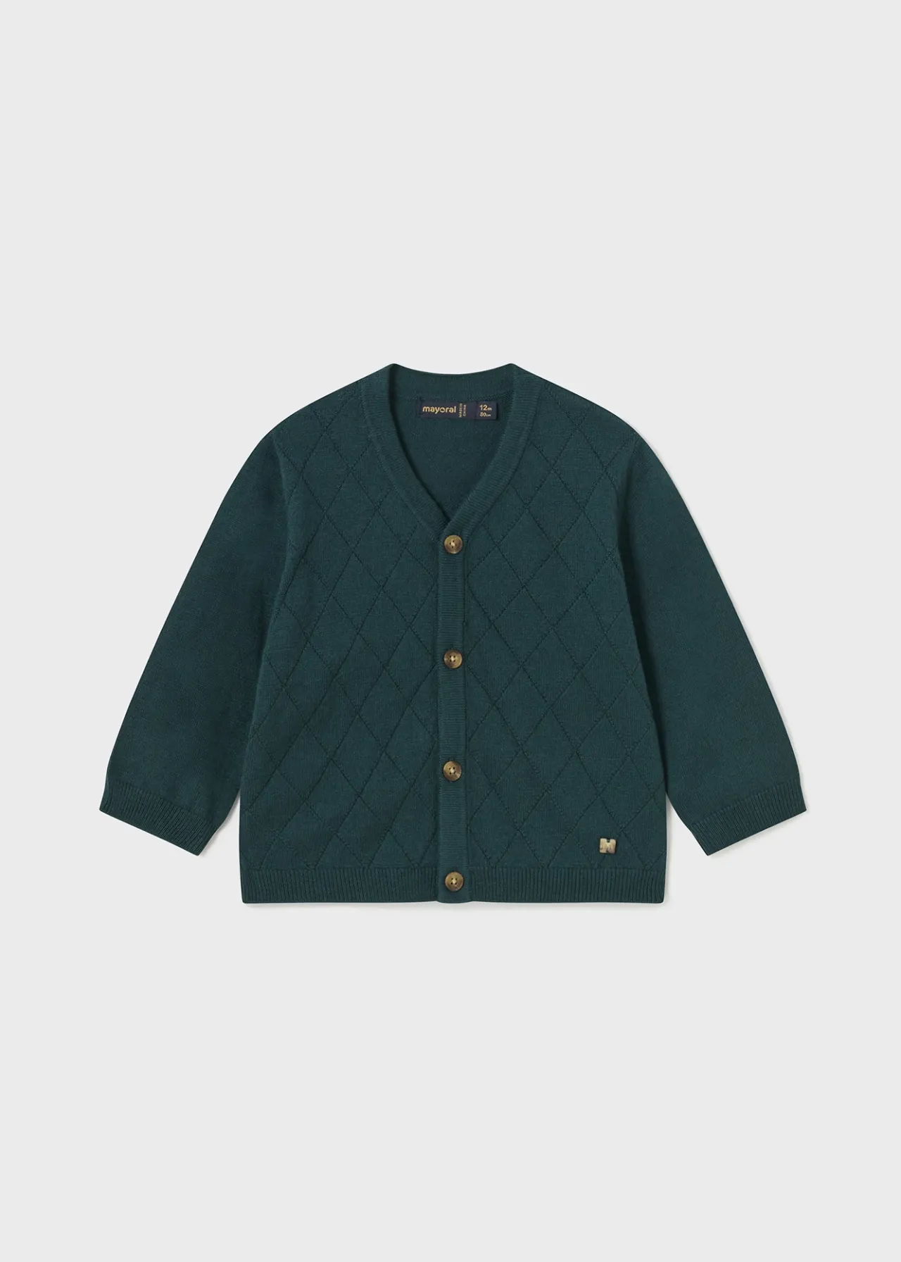 BOY Mayoral Baby Diamond Knit Cardigan