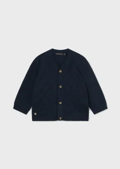 BOY Mayoral Baby Diamond Knit Cardigan