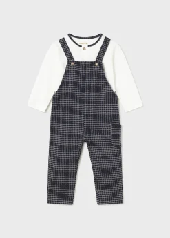 BOY Mayoral Baby Dungarees and T-Shirt Set