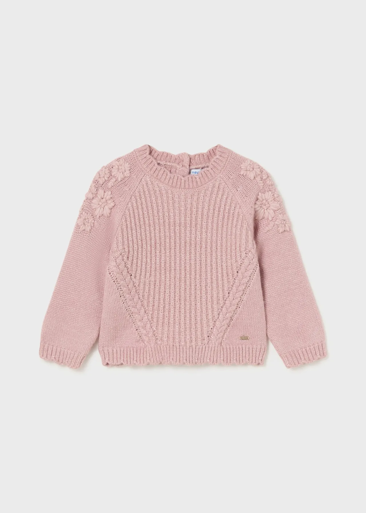 Mayoral Baby Embroidered Flowers Sweater