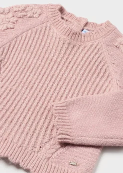 Mayoral Baby Embroidered Flowers Sweater