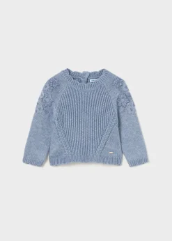 Mayoral Baby Embroidered Flowers Sweater