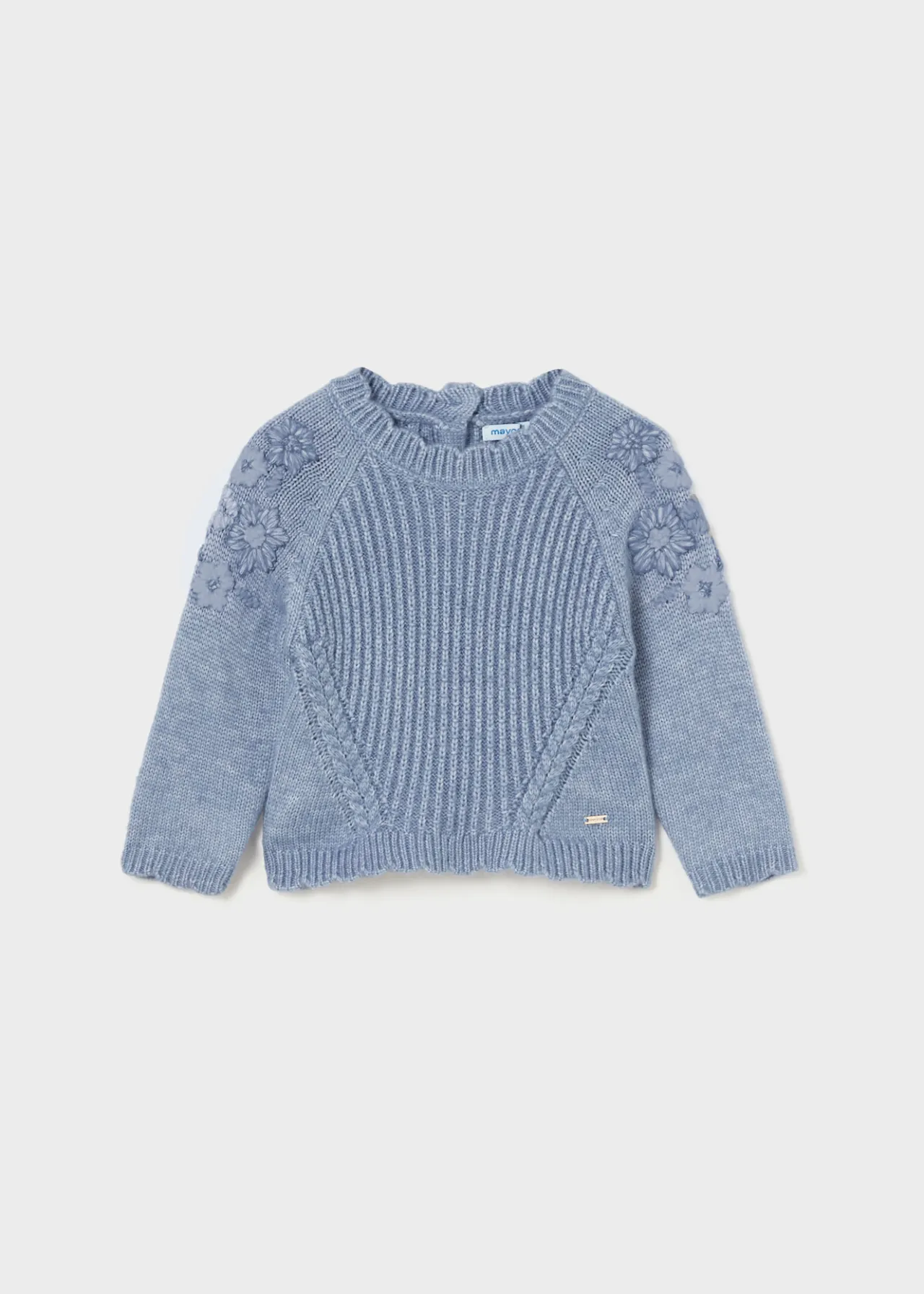 Mayoral Baby Embroidered Flowers Sweater