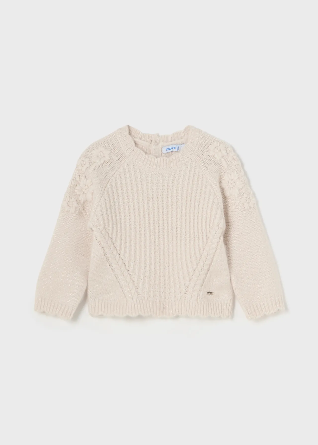 Mayoral Baby Embroidered Flowers Sweater
