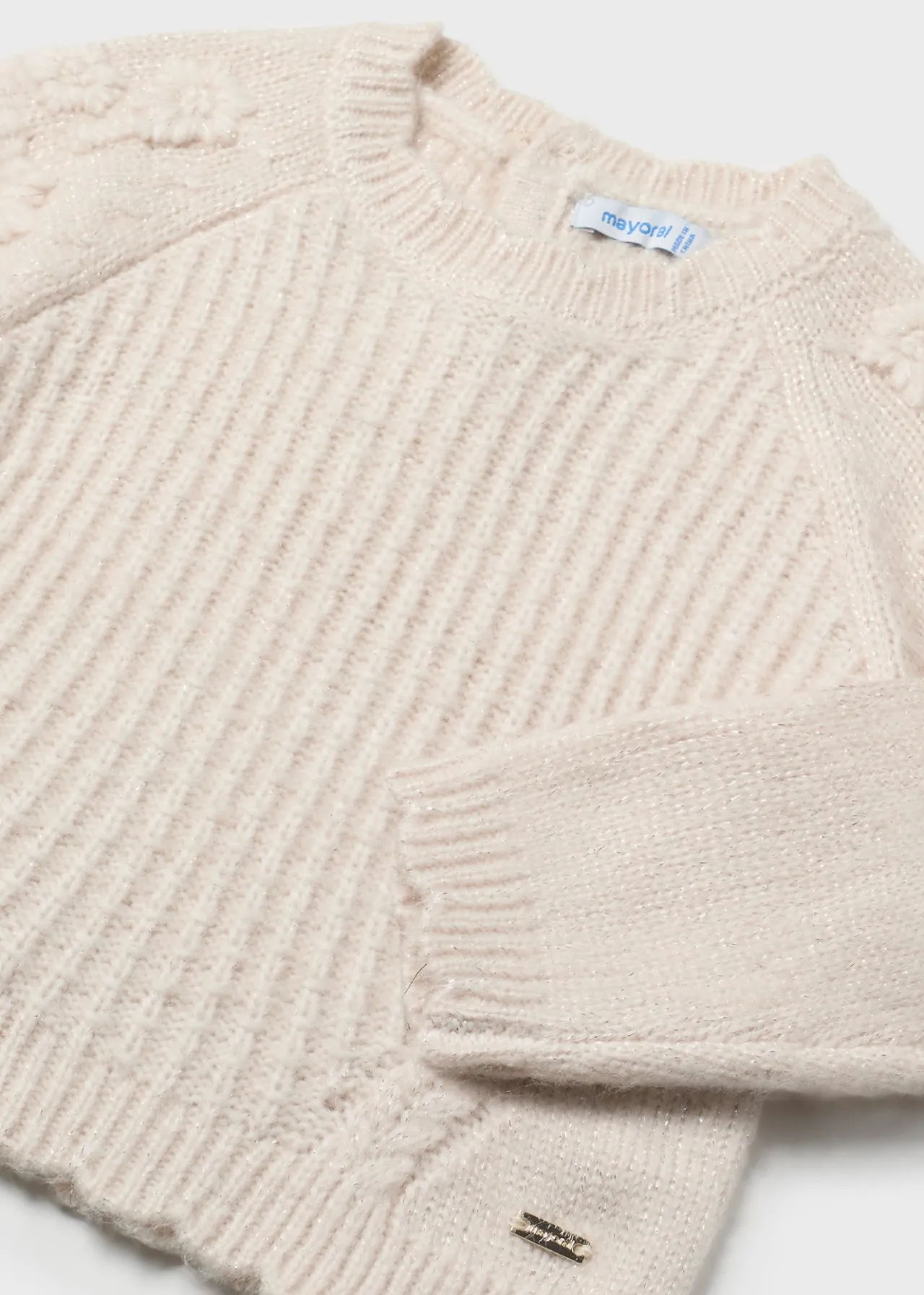 Mayoral Baby Embroidered Flowers Sweater