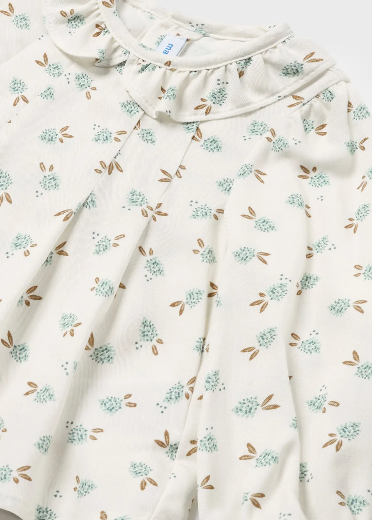 Mayoral Baby Floral Ruffle Collar Blouse