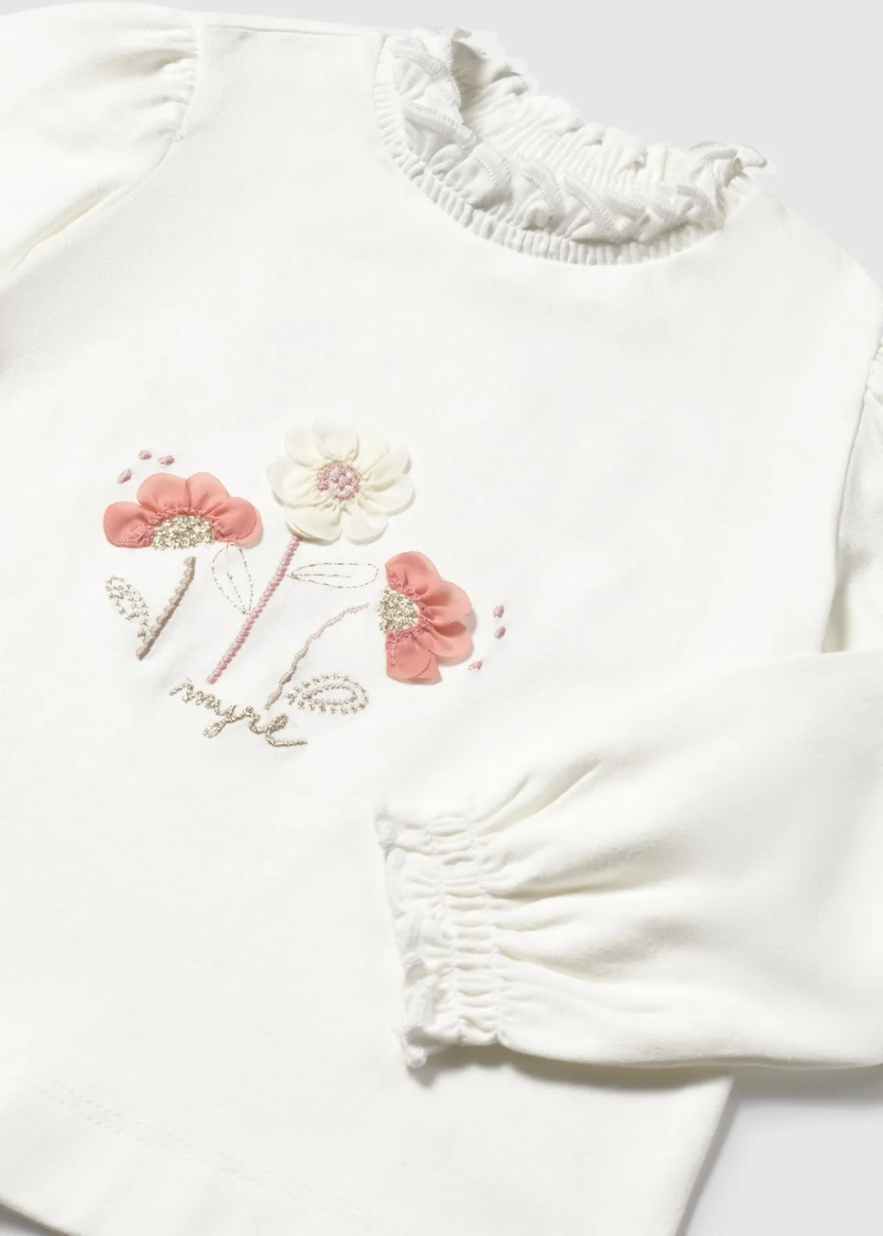 Mayoral Baby Flower Turtleneck