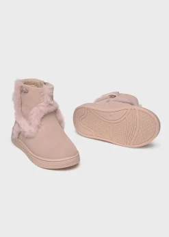 Mayoral Baby Fur Detail Ankle Boots