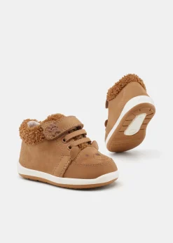 Mayoral Baby Fur Detail Bear Boots