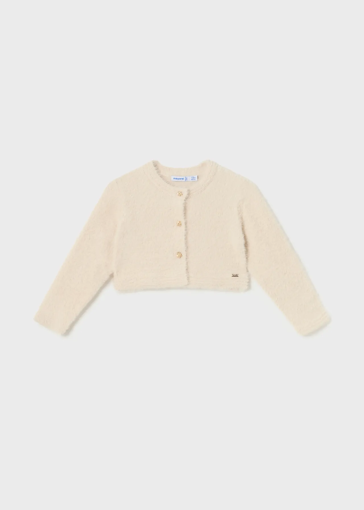 Mayoral Baby Fur Knit Cardigan