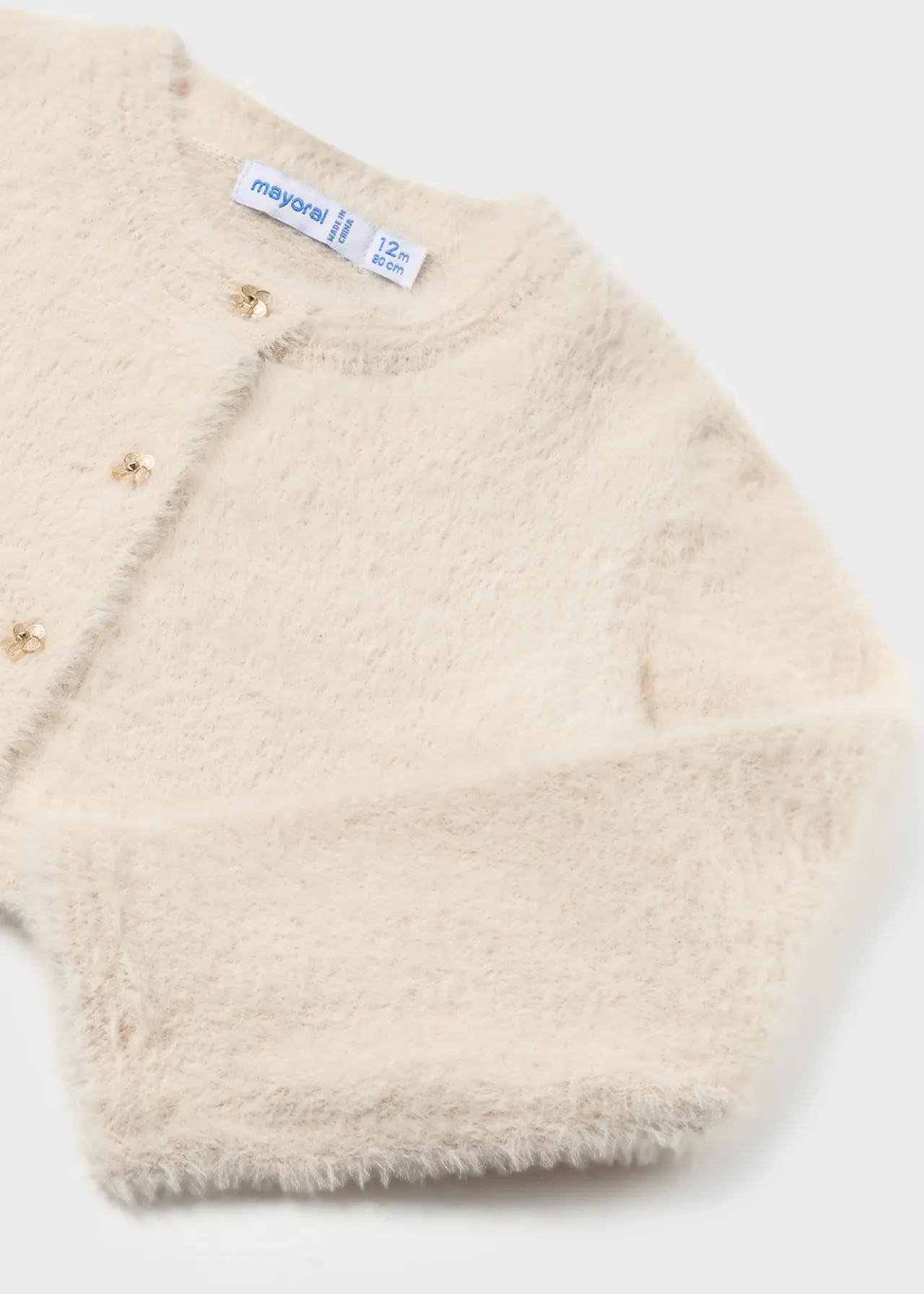 Mayoral Baby Fur Knit Cardigan