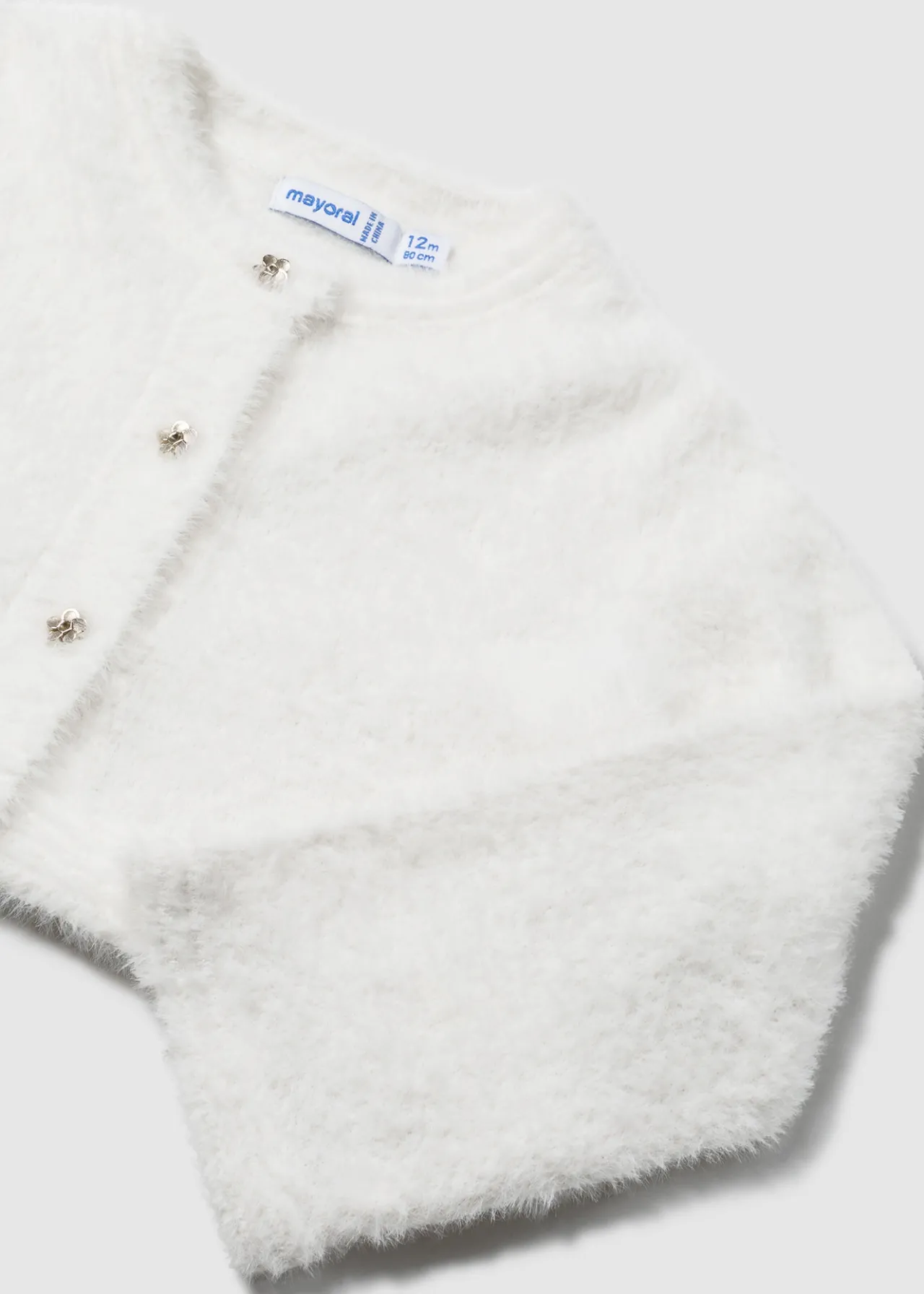 Mayoral Baby Fur Knit Cardigan