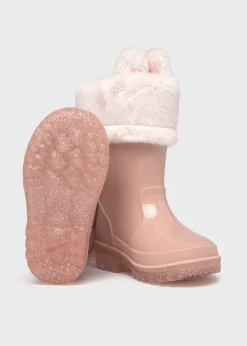 Mayoral Baby Fur Lined Rain Boots