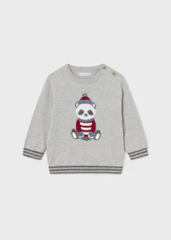BOY Mayoral Baby Intarsia Embroidered Sweater