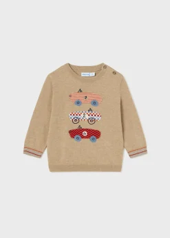 BOY Mayoral Baby Intarsia Embroidered Sweater