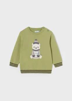 BOY Mayoral Baby Intarsia Embroidered Sweater