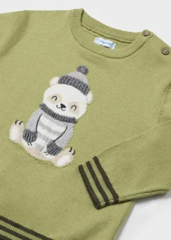 BOY Mayoral Baby Intarsia Embroidered Sweater
