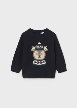 BOY Mayoral Baby Intarsia Motif Sweater