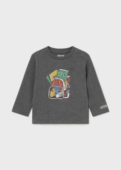 BOY Mayoral Baby Interactive Backpack T-Shirt