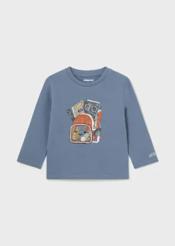 BOY Mayoral Baby Interactive Backpack T-Shirt