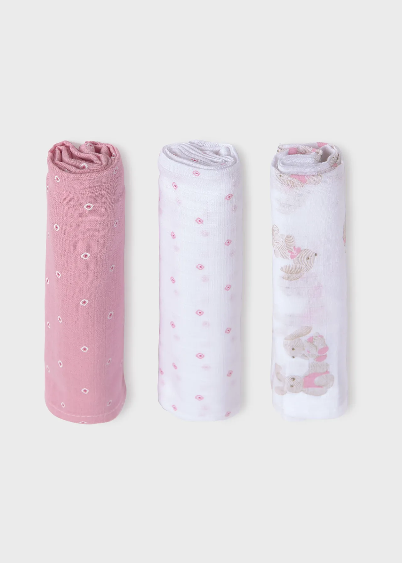 Mayoral Baby 3-pack muslin Better Cotton