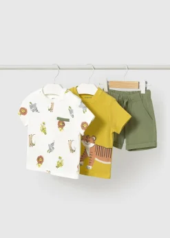 BOY Mayoral Baby 3-Piece Printed Set