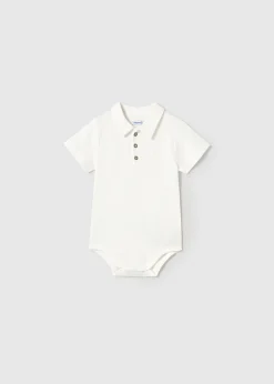 BOY Mayoral Baby Polo Collar Bodysuit