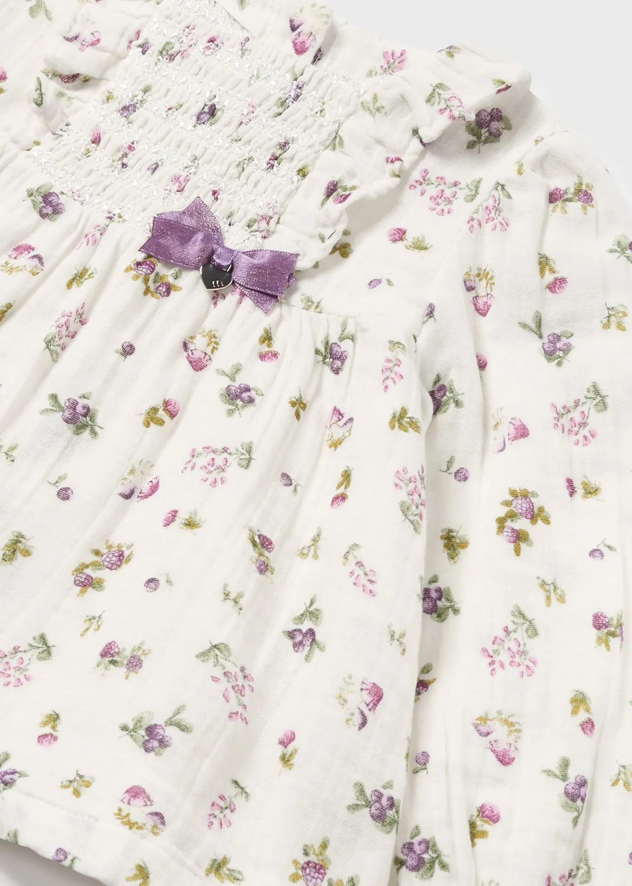 Mayoral Baby Print Chiffon Blouse