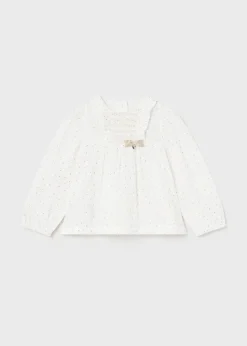 Mayoral Baby Print Chiffon Blouse