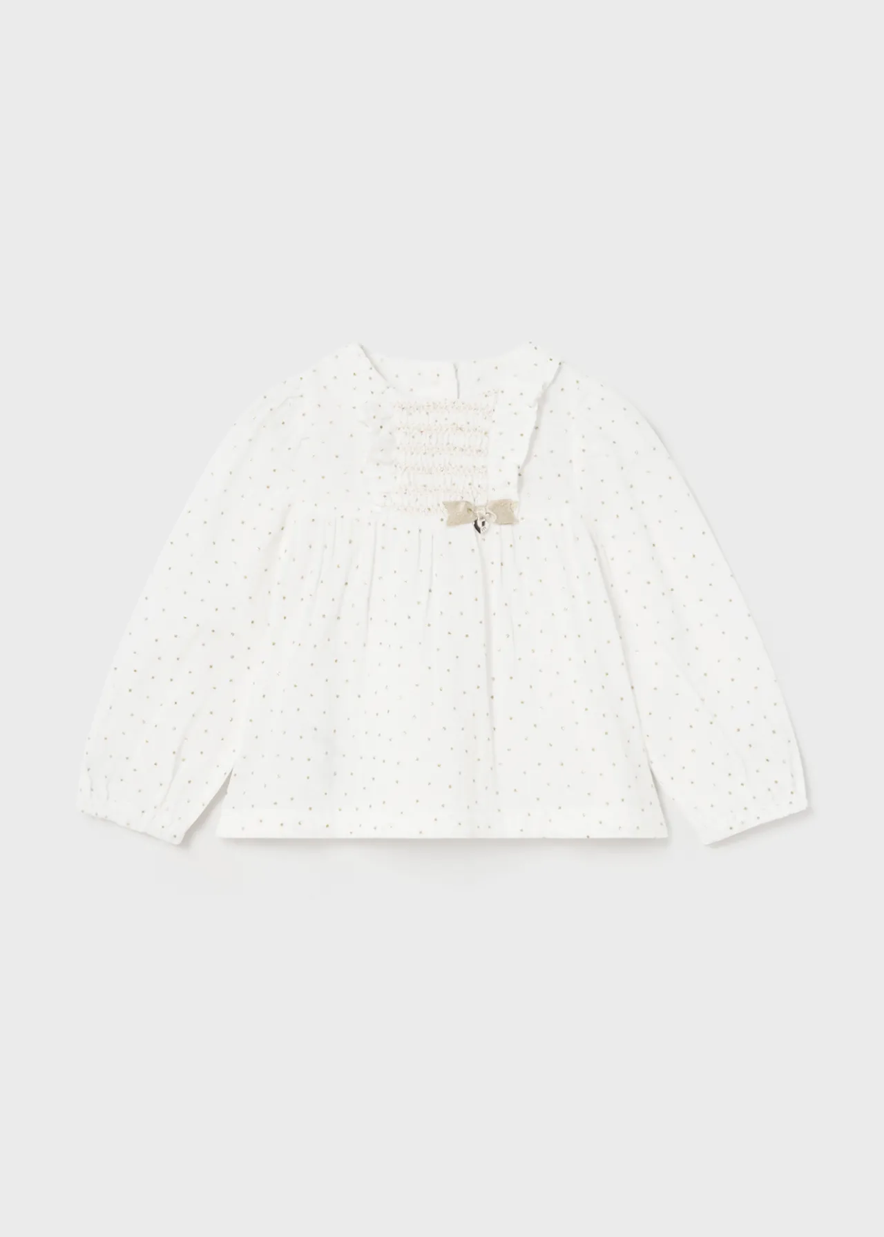 Mayoral Baby Print Chiffon Blouse