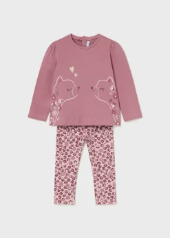 Mayoral Baby Print Leggings and T-Shirt Set